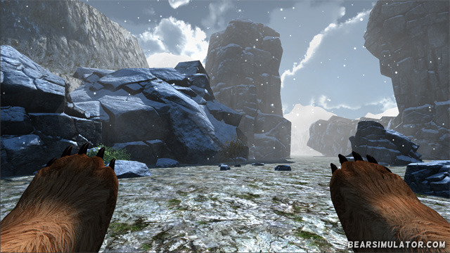 Bear simulator neige Bear simulator : le bon coup de patte?